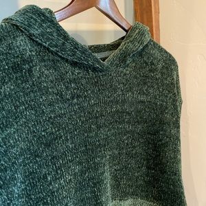 Soft Crop Top, Hooded with Bell Sleeves Sweater